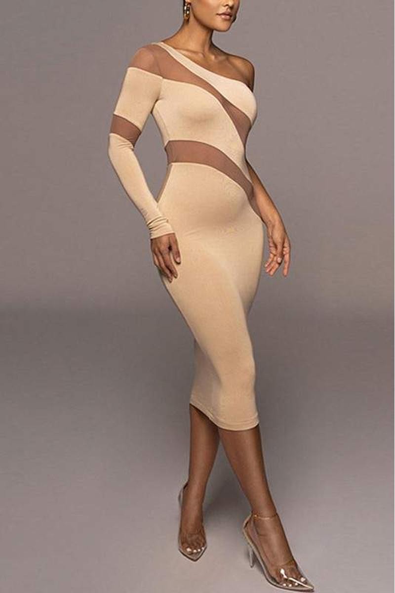 Asymmetric Midi Dress