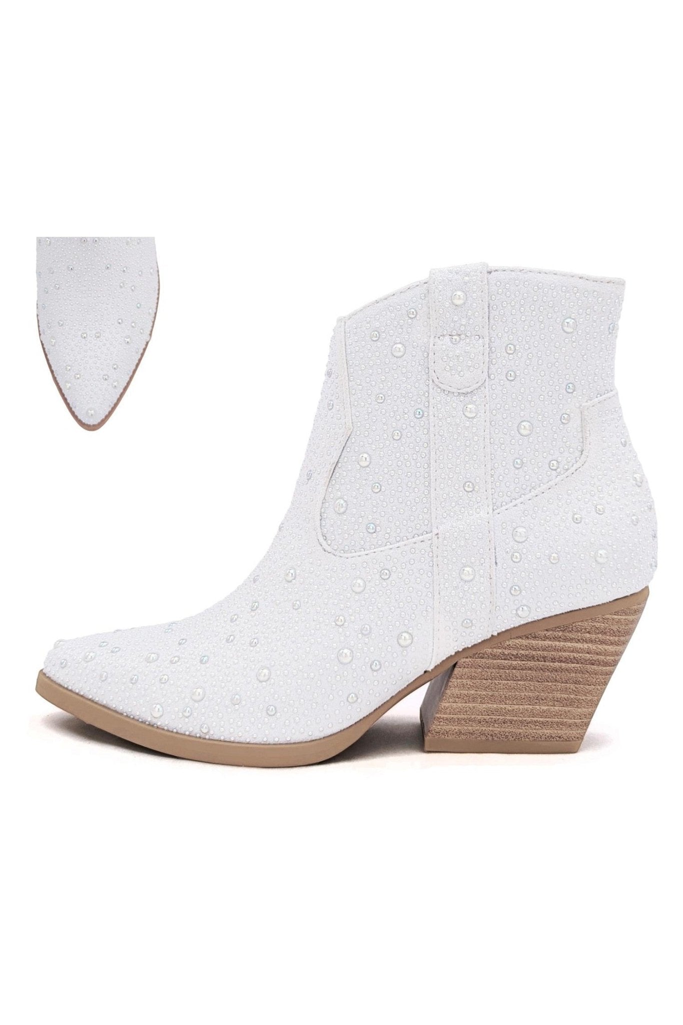 PEARL, WESTERN, ANKLE, BOOTS - Docias boutique