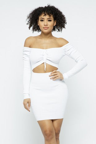 Off The Shoulder Bodycon Dress
